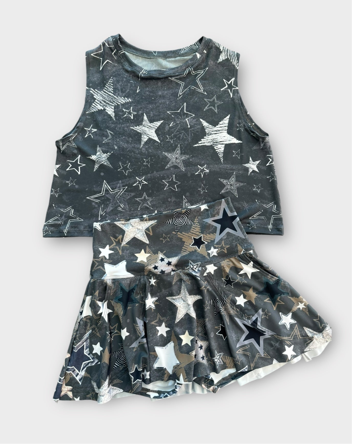 Chrome Stars Legging / Skirt / Top