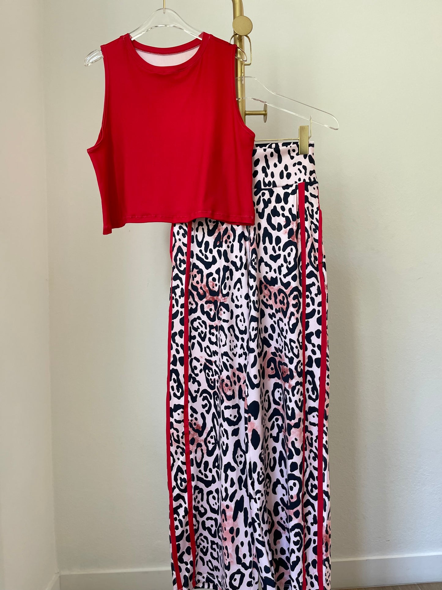 Red Leopard Palazzo / Top