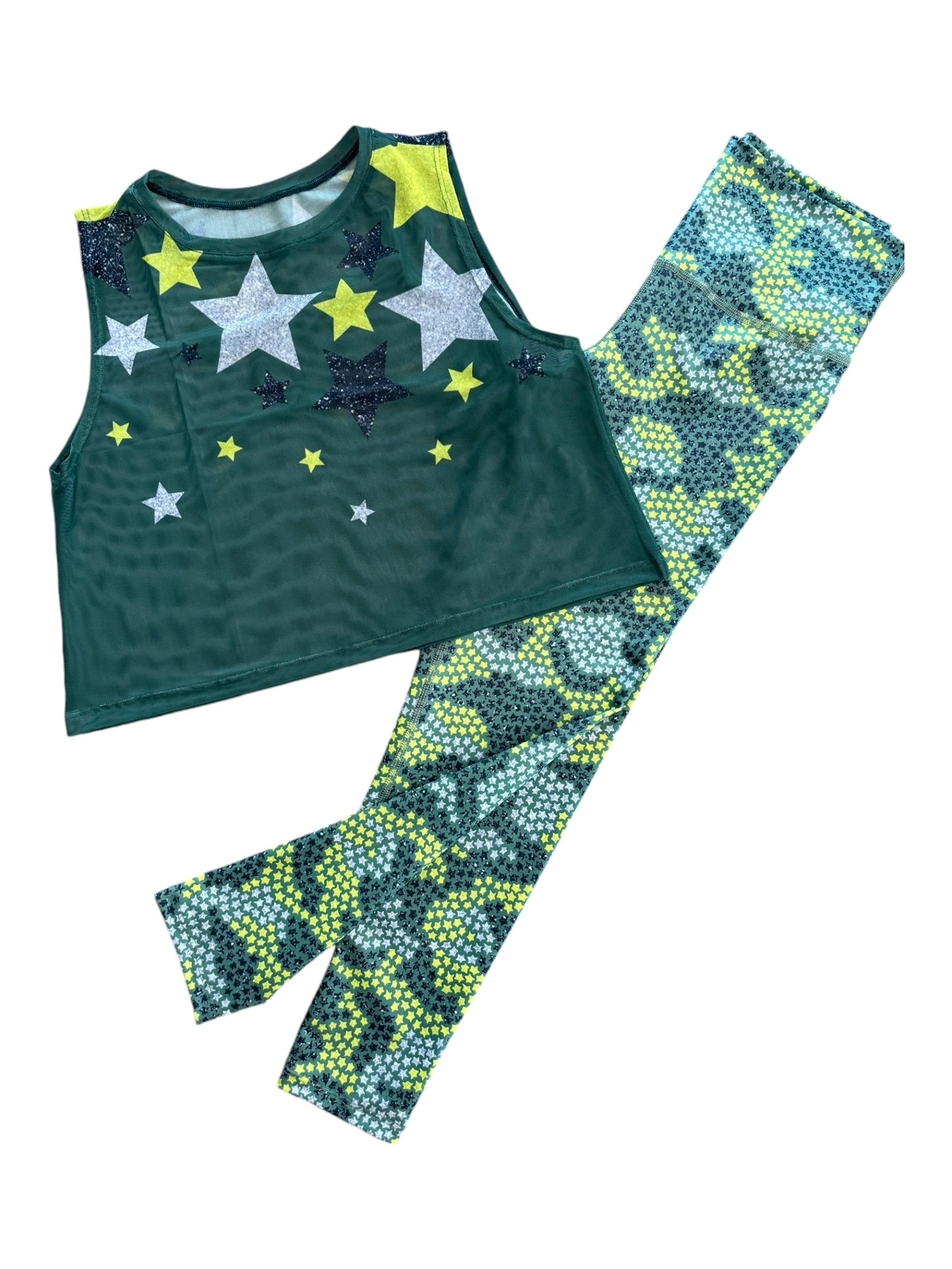 Mini Camo Stars Sports Bra / Top