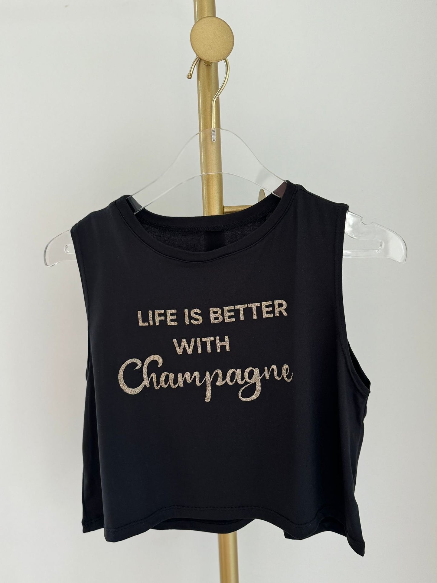 Champange Life Black Top