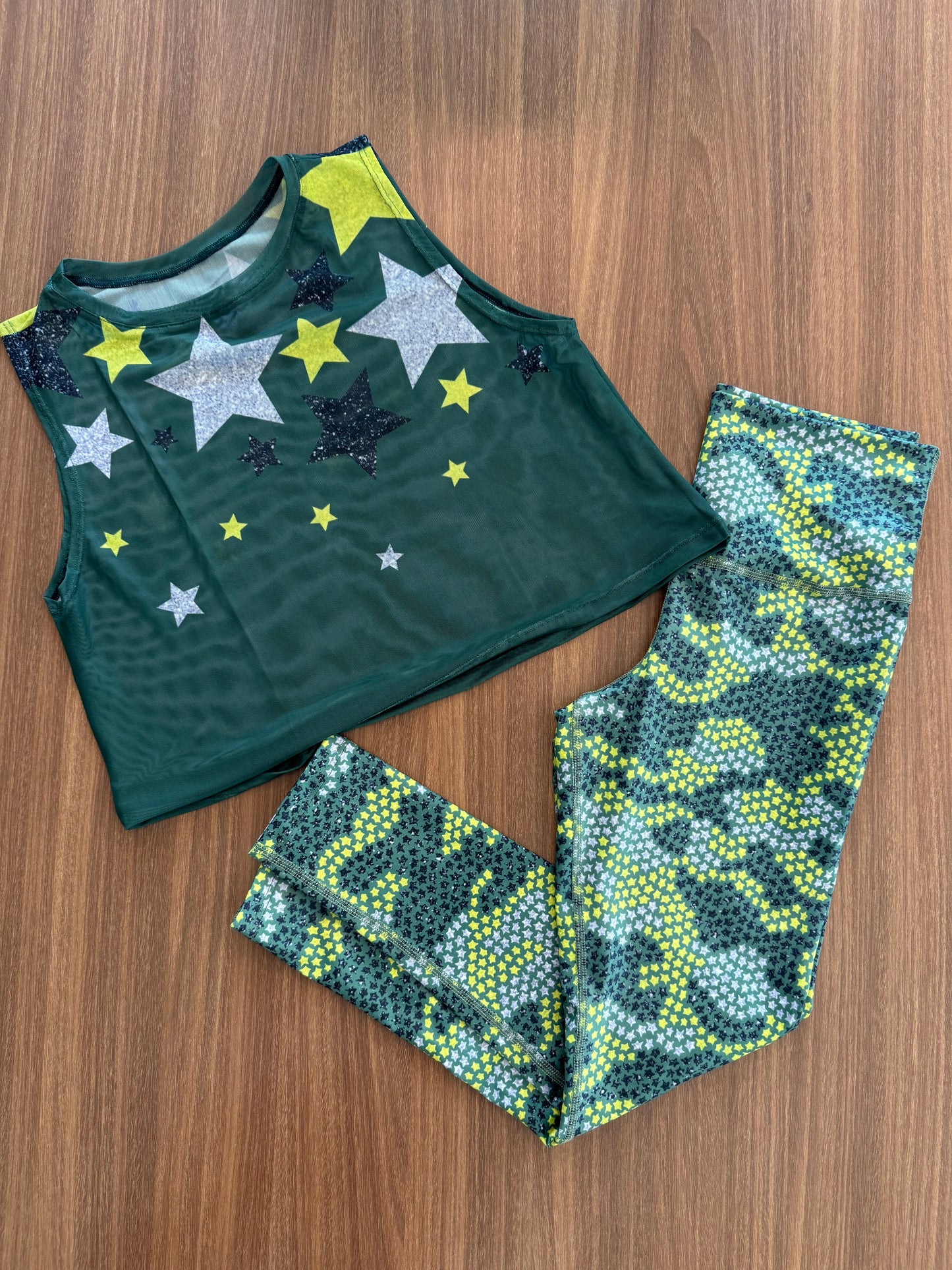 Mini Camo Stars Sports Bra / Top