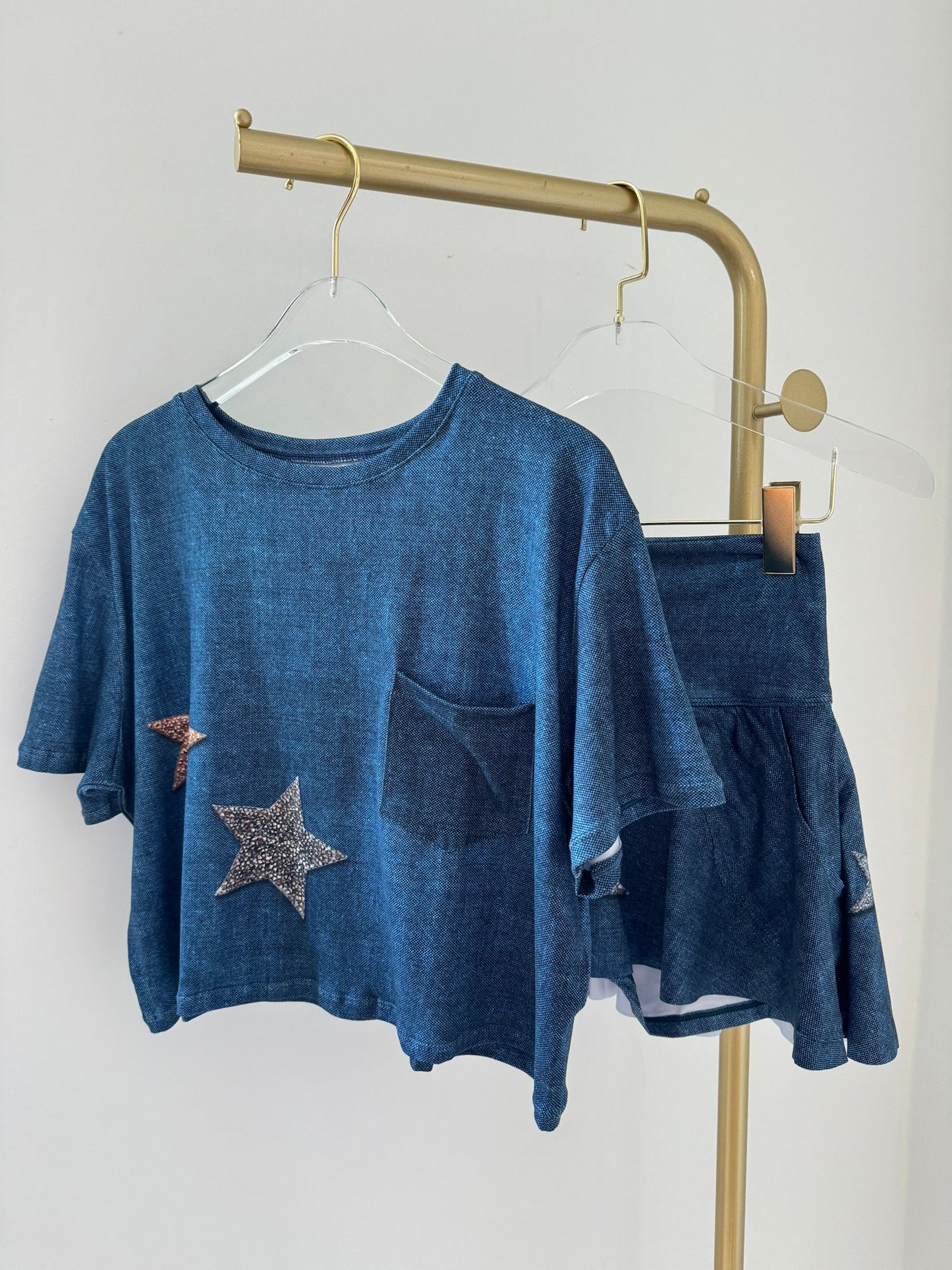 Dark Glitter Star Cargo / Vest