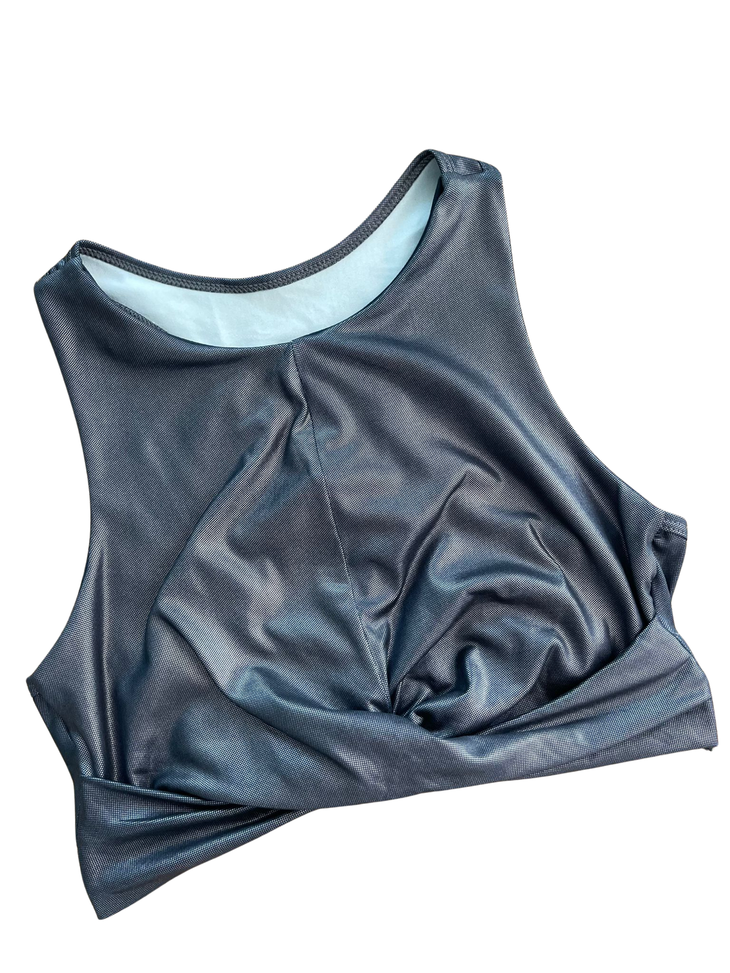 Metallic Nudo Crop Top