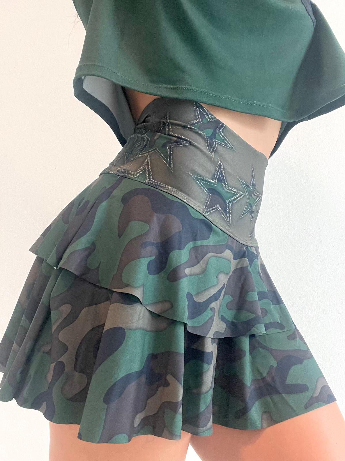 Camo Glam Skirt / Top