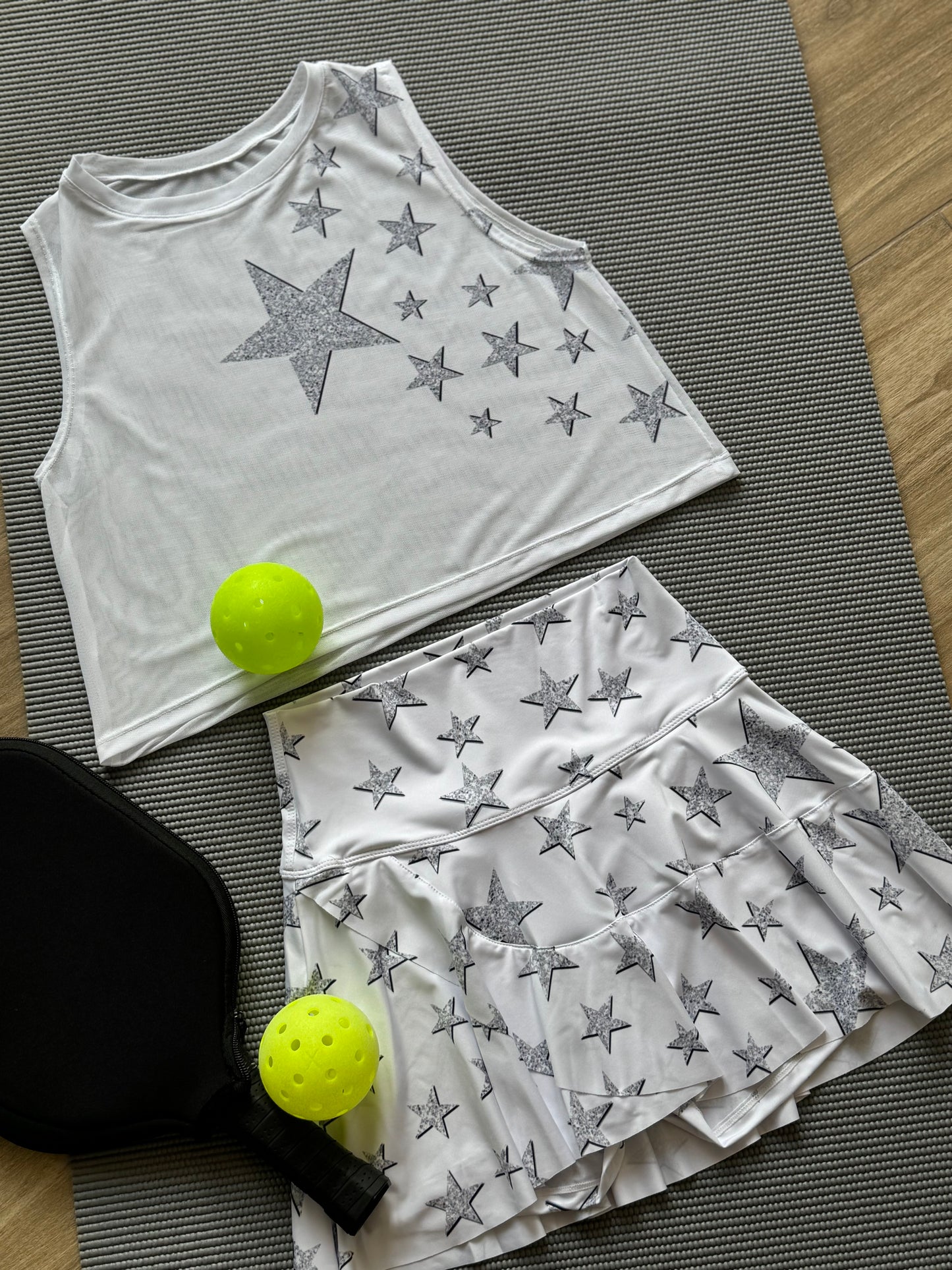 Star White Silver Skirt / Top