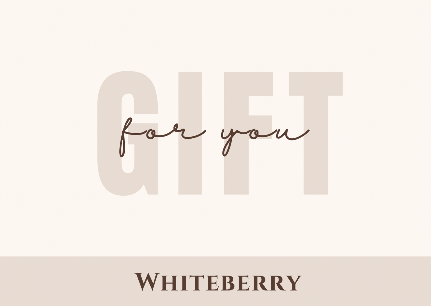 WhiteBerry E-Gift Card