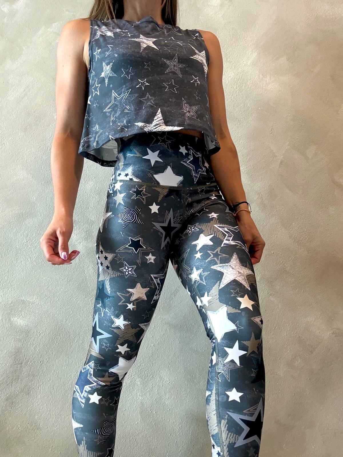 Chrome Stars Legging / Skirt / Top