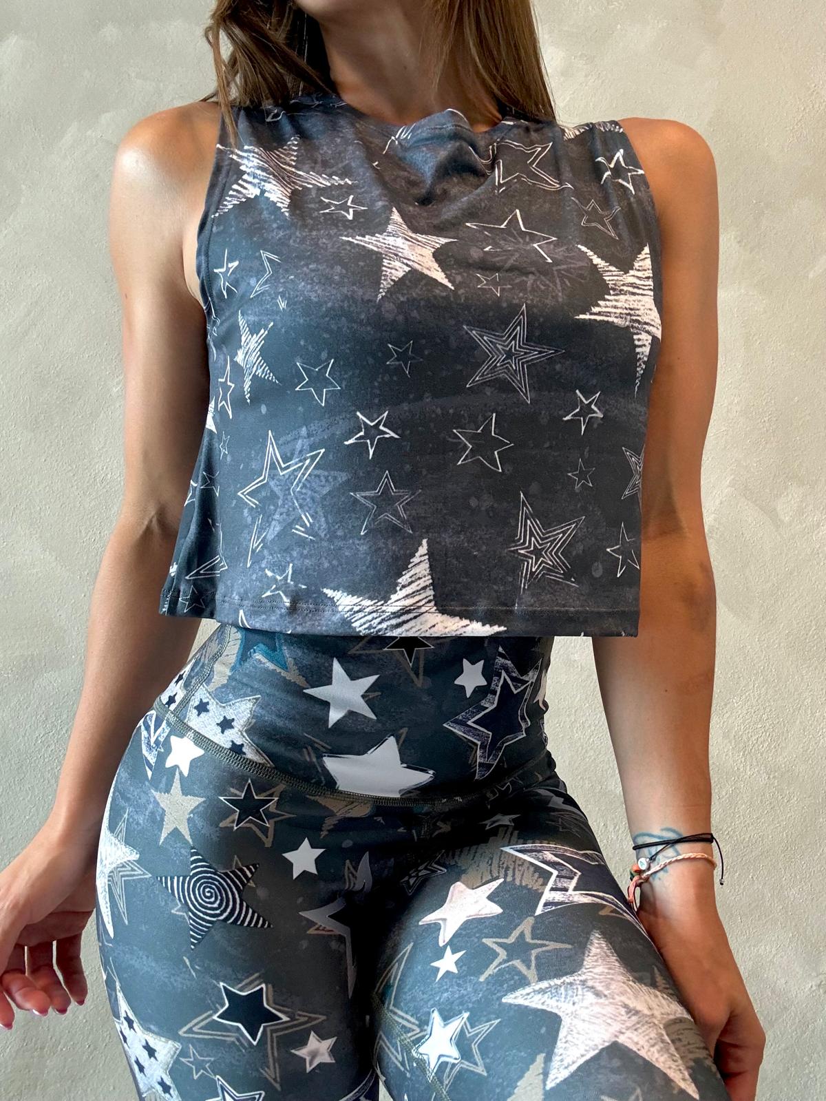 Chrome Stars Legging / Skirt / Top